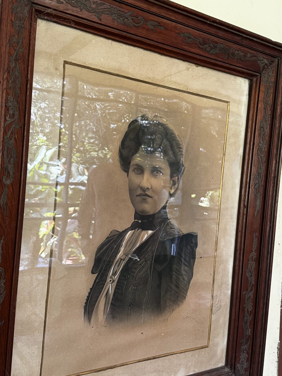 A framed portrait from the family archive